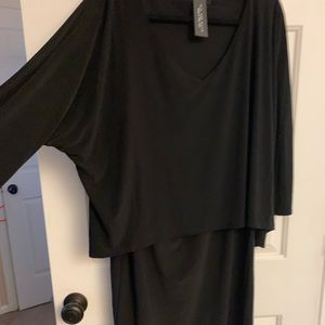 Nic and Nash V-neck overlay dress